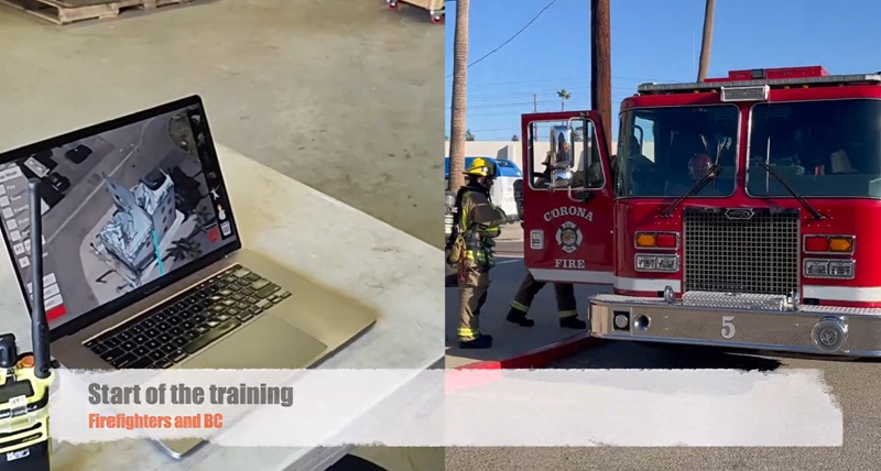 Start of the firefighter training in the City of Corona